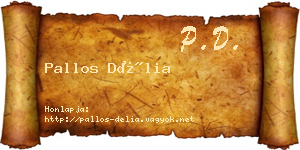 Pallos Délia névjegykártya